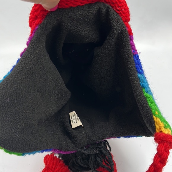 Nepal Rainbow Mohawk Monkey Hat - Picture 4 of 5
